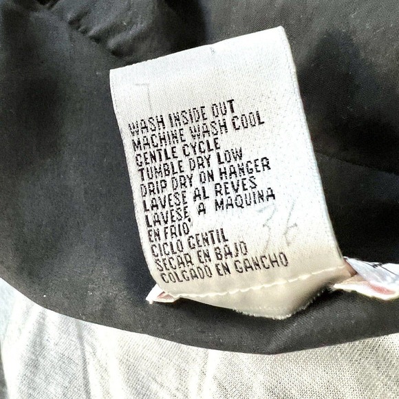 Janeve Windbreaker Jacket 80's 90's Black White Petite Large Retro Sport Vintage - Picture 16 of 16